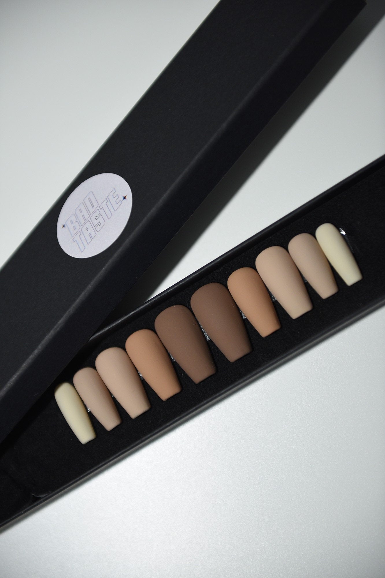 NUDES – Glossy Nude Press On Nails | Handmade Reusable Luxury Fake Nails