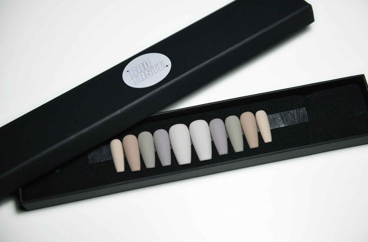 Nude Fade Mauve Press On Nails – Matte Handmade Reusable Coffin or Almond Nails