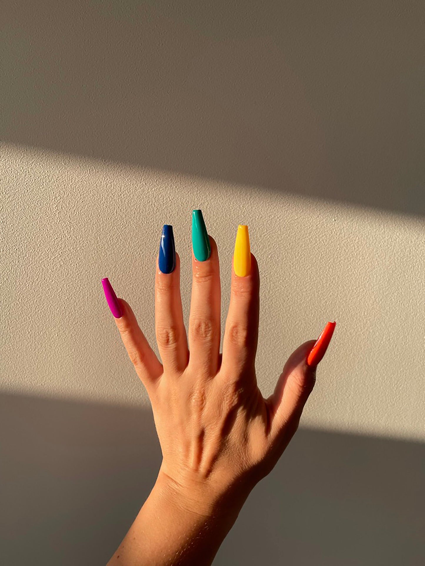 LGBT+ Pride Rainbow Nails – Handmade Reusable Press On Nail Set | Custom Colors