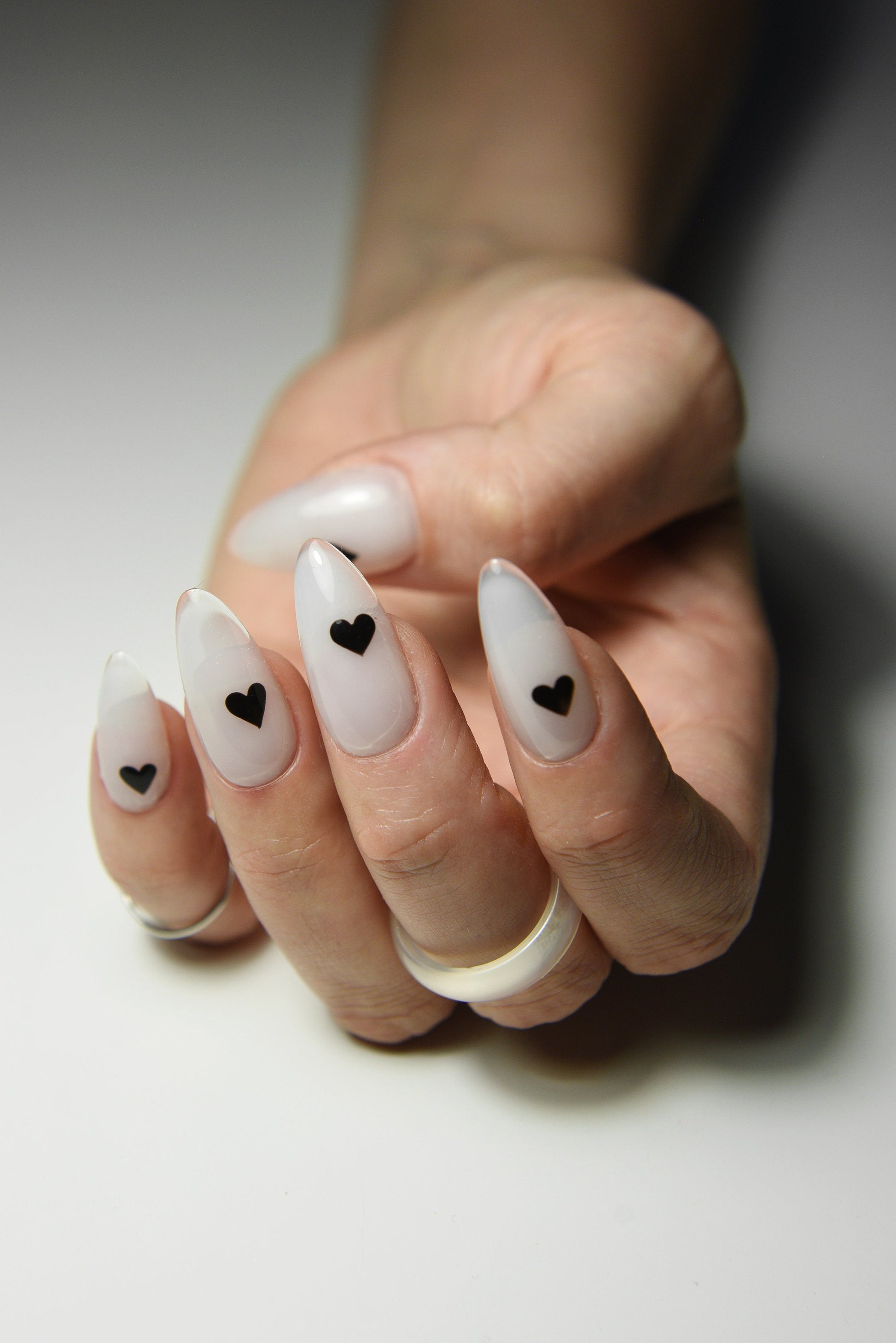 I LOVE MILKY – Luxury Handmade Reusable Press On Nails