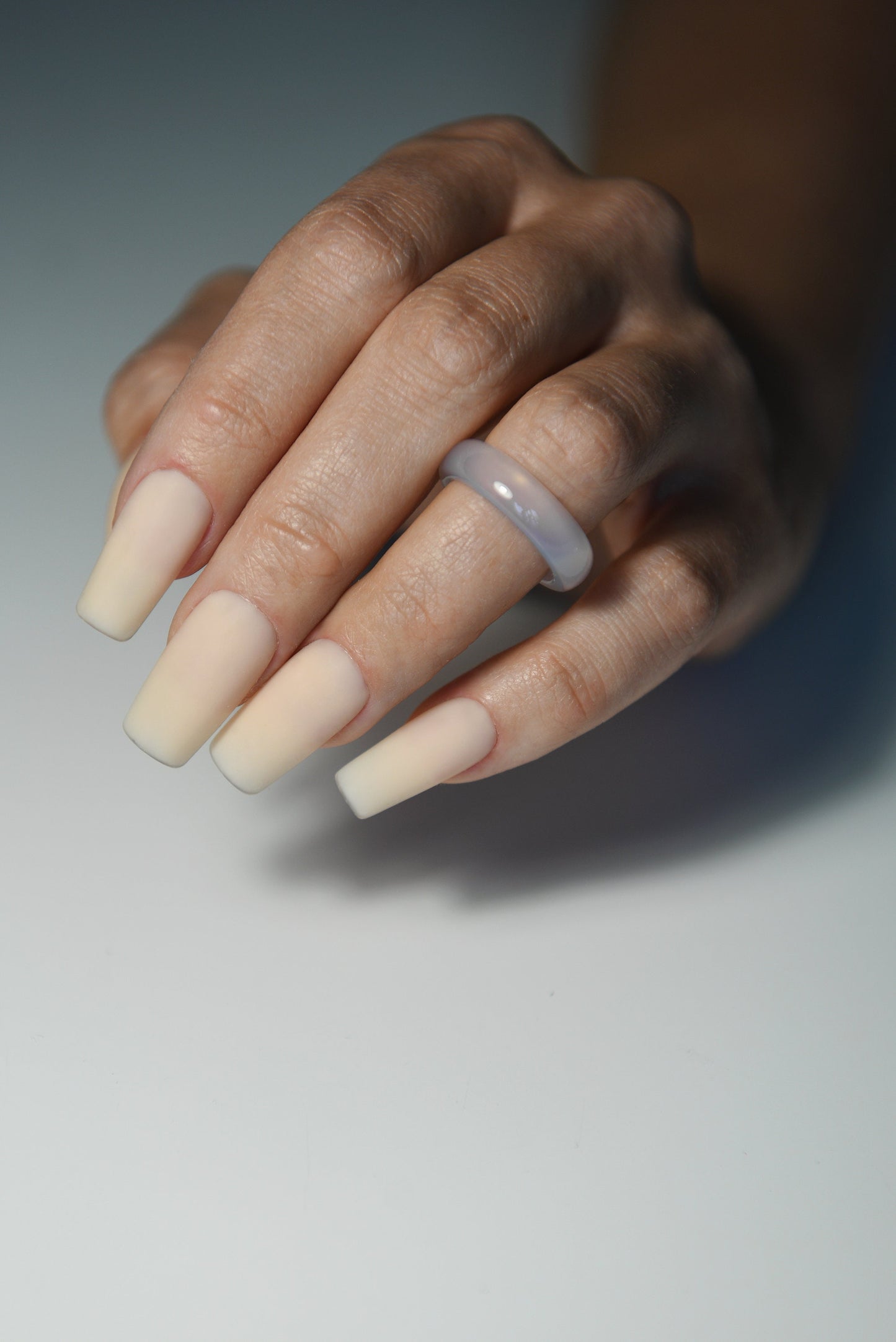 Wedding Nude Press On Nails – Handmade Matte or Glossy Nail Set for Bride or Guest