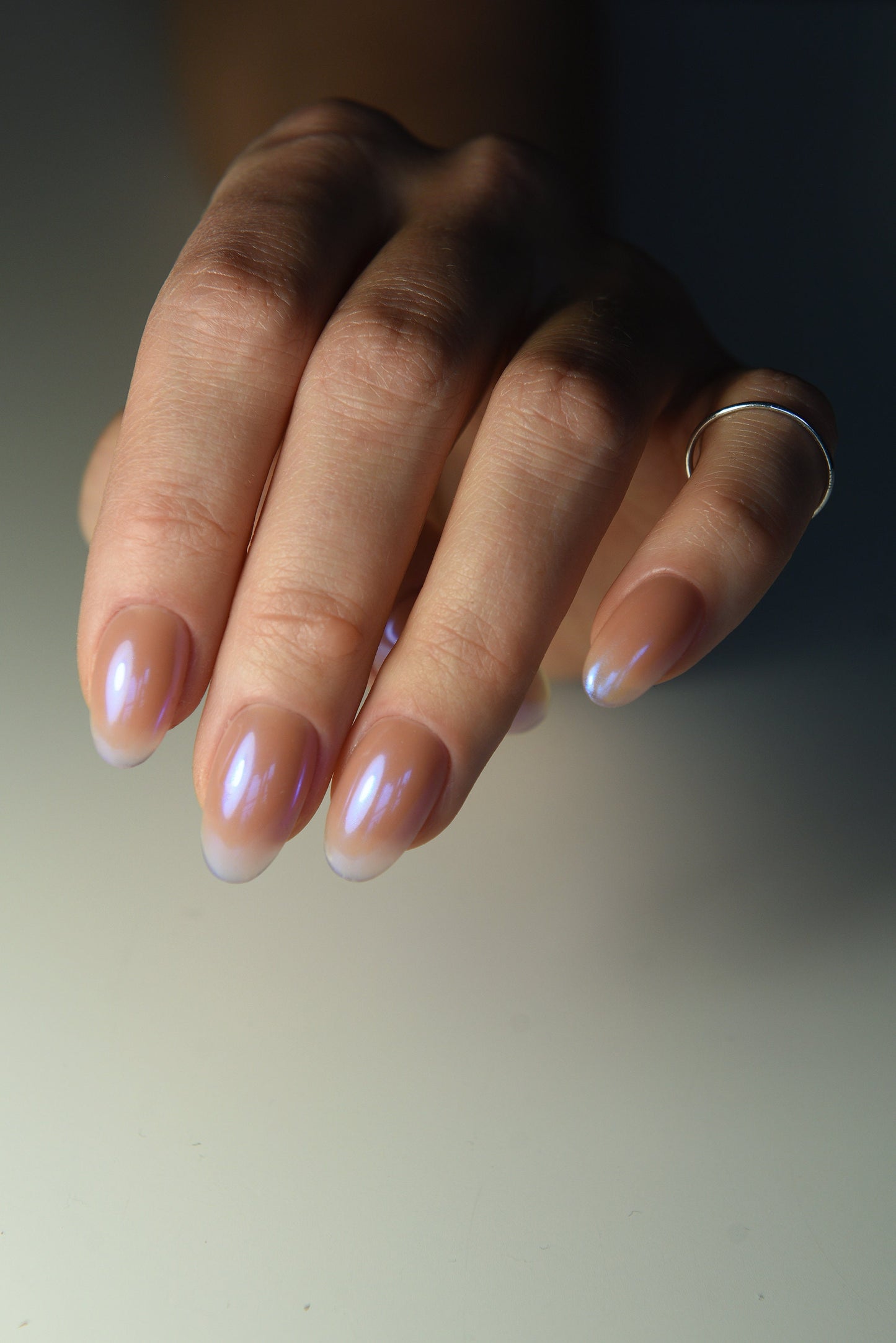 Royal Aurora – Royal & Electro Blue Press-On Nails