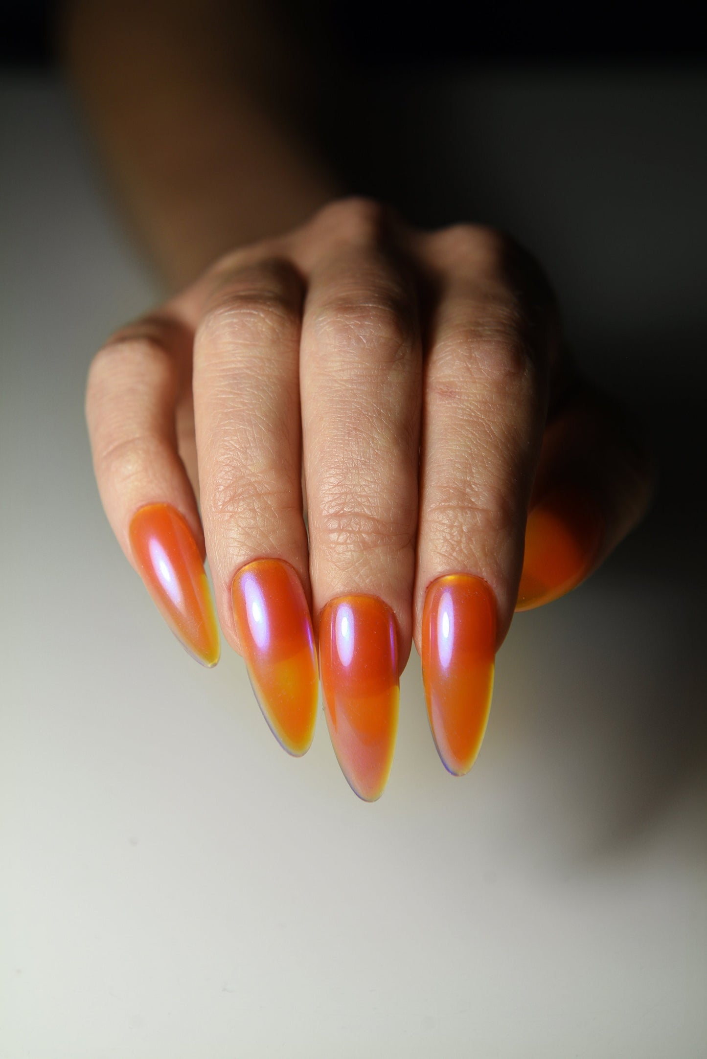 PARAISO | Holiday Aurora | Handpainted press on nails | CUSTOM fake nails | Stiletto Oval Almond Square Coffin Balerina | Long Medium Short