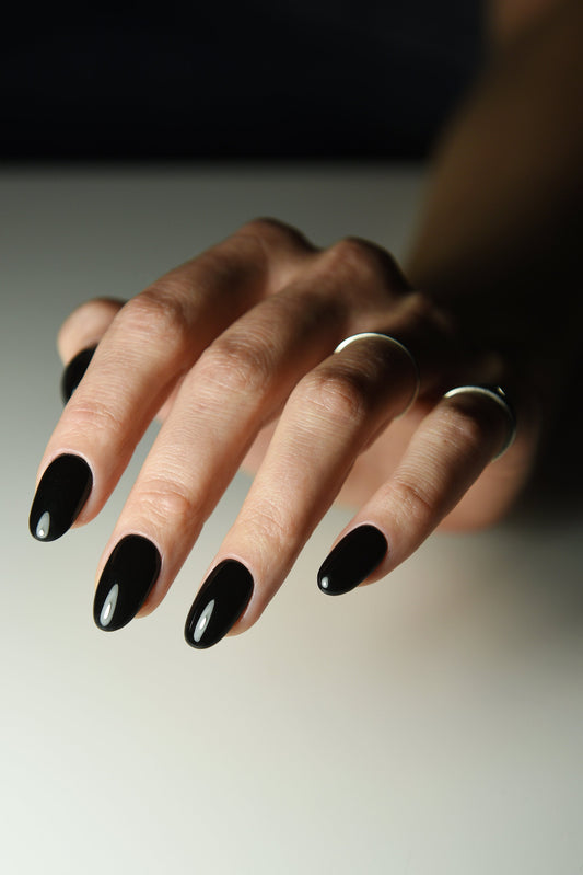 LATEX BLACK – Luxury Handmade Reusable Press On Nails