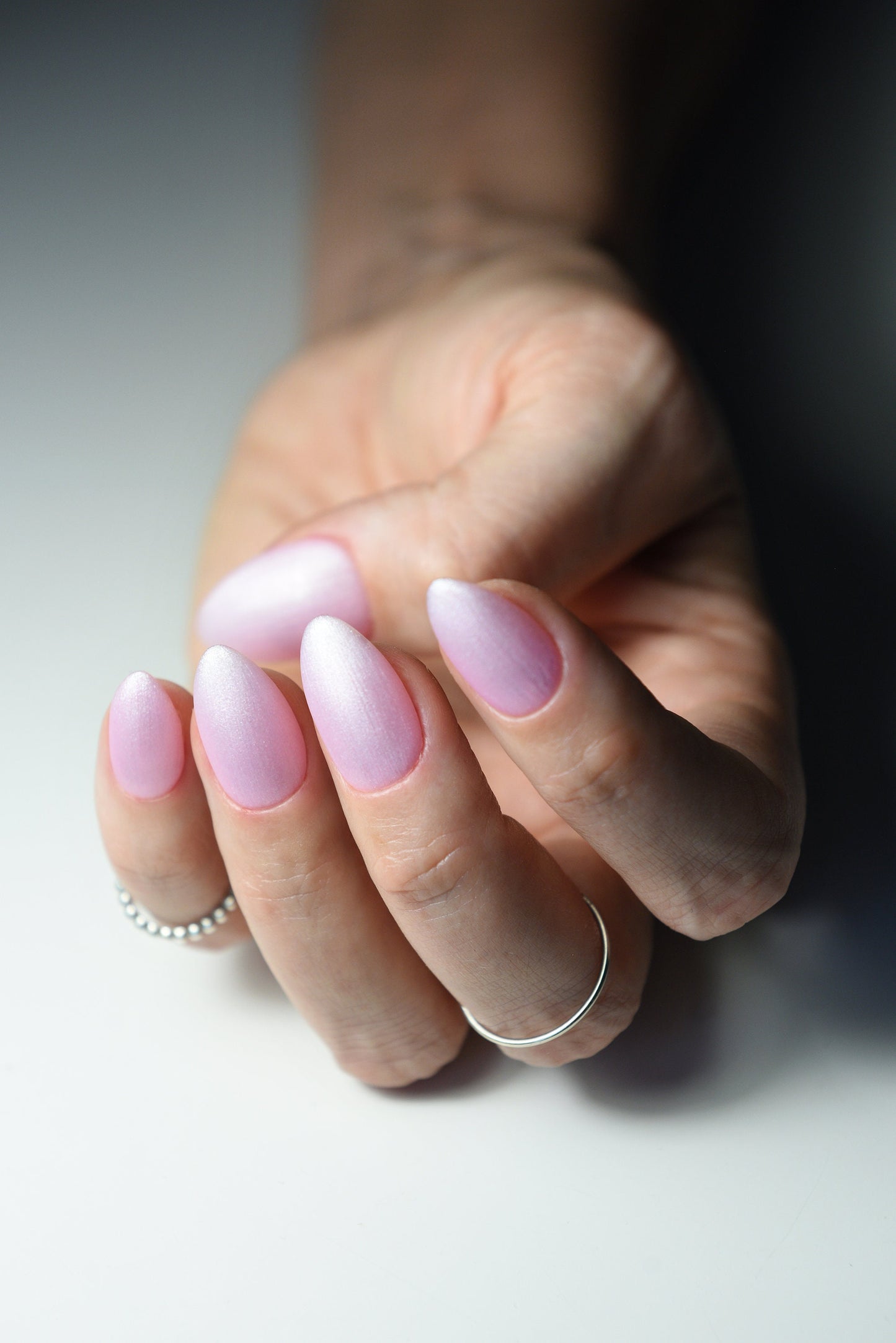 Pearl Pink Press On Nails – Holiday Acrylic-Look Handmade Nails | Long or Short Coffin, Almond, Stiletto