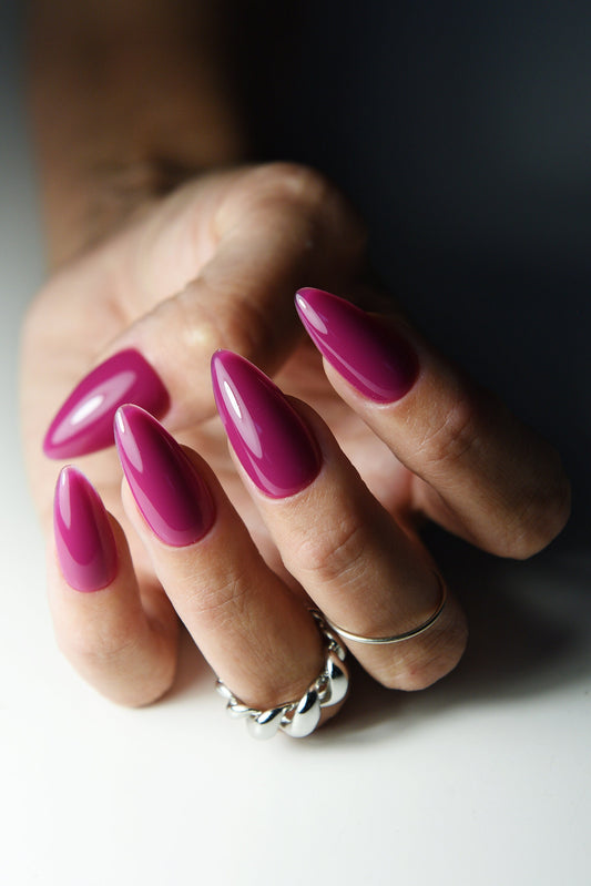 Tulip Pink Blush Spring Press On Nails Short Long Square Stiletto, Coffin, date gift for mama, girlie nails, reusable luxury false, glue on