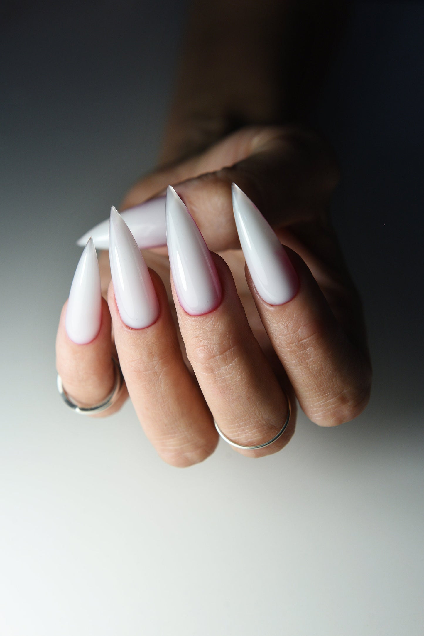 Bloody Milky Press-On Nails – Witchy Goth Handmade Claws