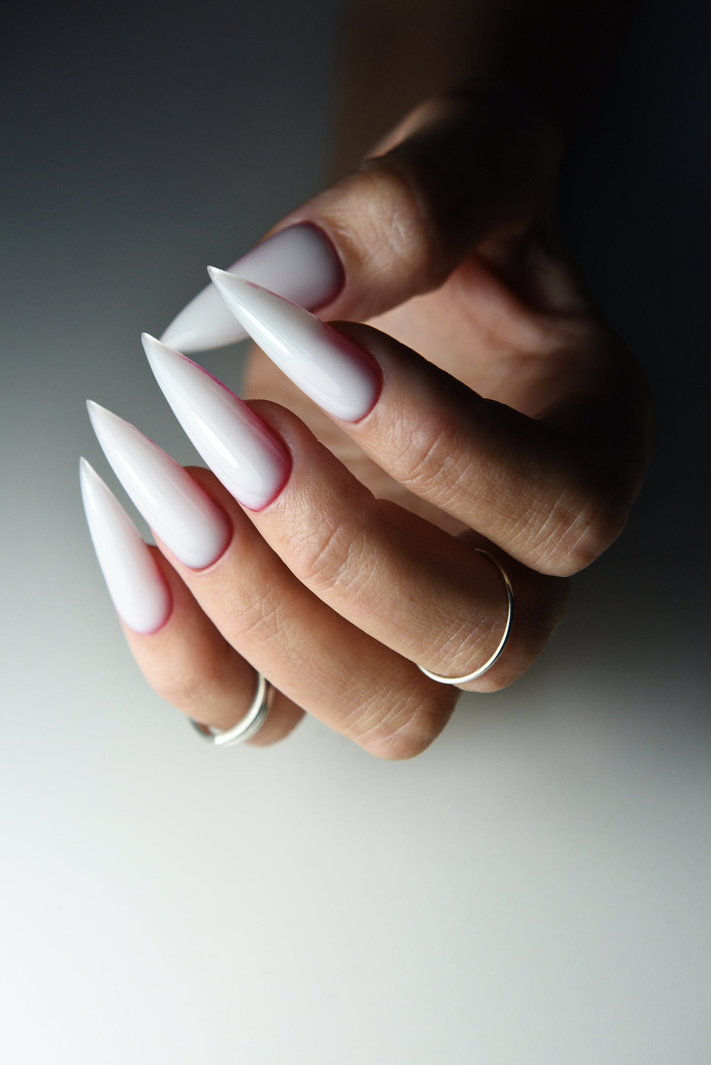 BLOODY MILKY CLAWS Press On Nails, Witch, Werewolf, Stiletto Almond Square Long Short, Reusable, acrylic, goth girl aesthetic, witchy – Luxury Handmade Reusable Press On Nails