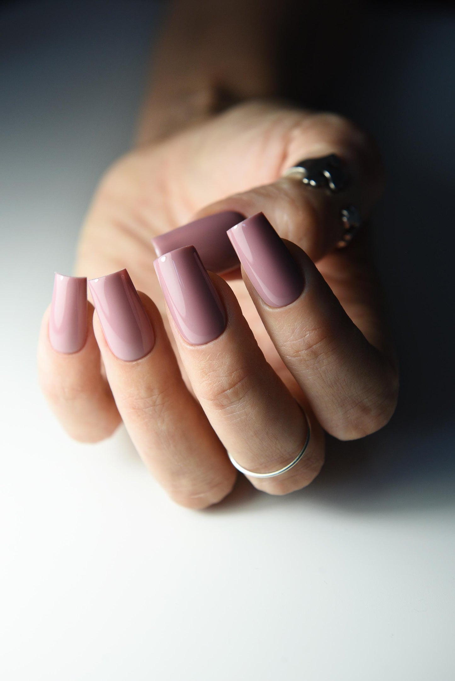 POUDRE ROSE | Autumn Fall | Handpainted press on nails | CUSTOM fake nails | Stiletto Oval Almond Square Coffin Balerina | Long Medium Short