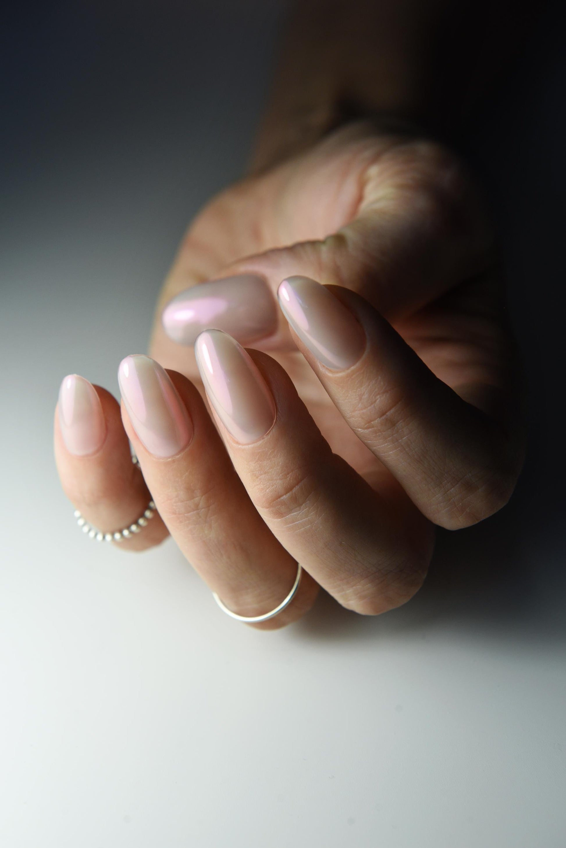 MERMAID AURORA Set, Electro Purple, Pink, Handpainted press on nails, reusable long stiletto party nails, short square, gift for girl, shiny