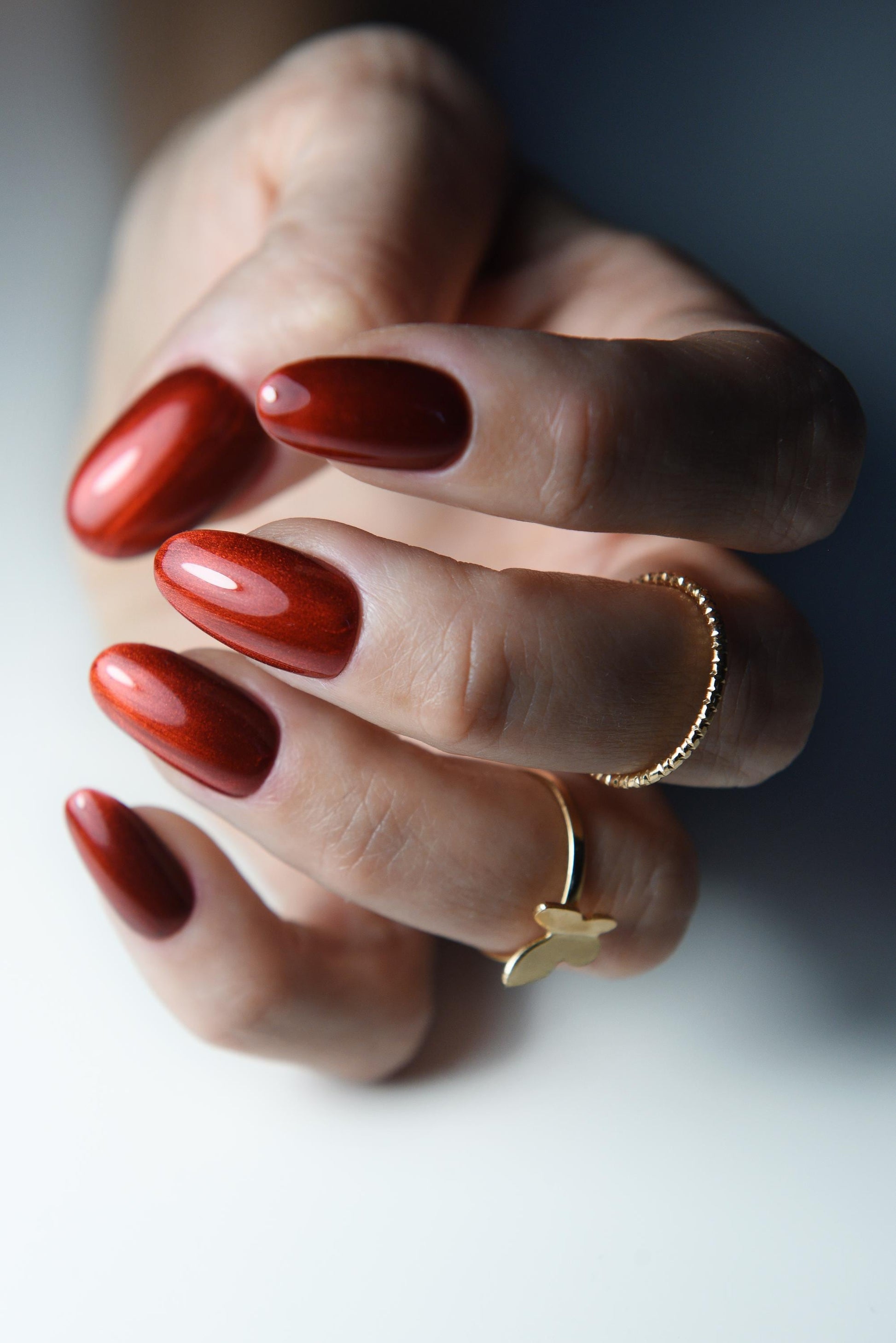 CHERRY Red Spring Summer Hot Press On Nails, Cat Eye Gel Manicure, party claws, simple fake nails for her, victory red nails, salon quality – Luxury Handmade Reusable Press On Nails