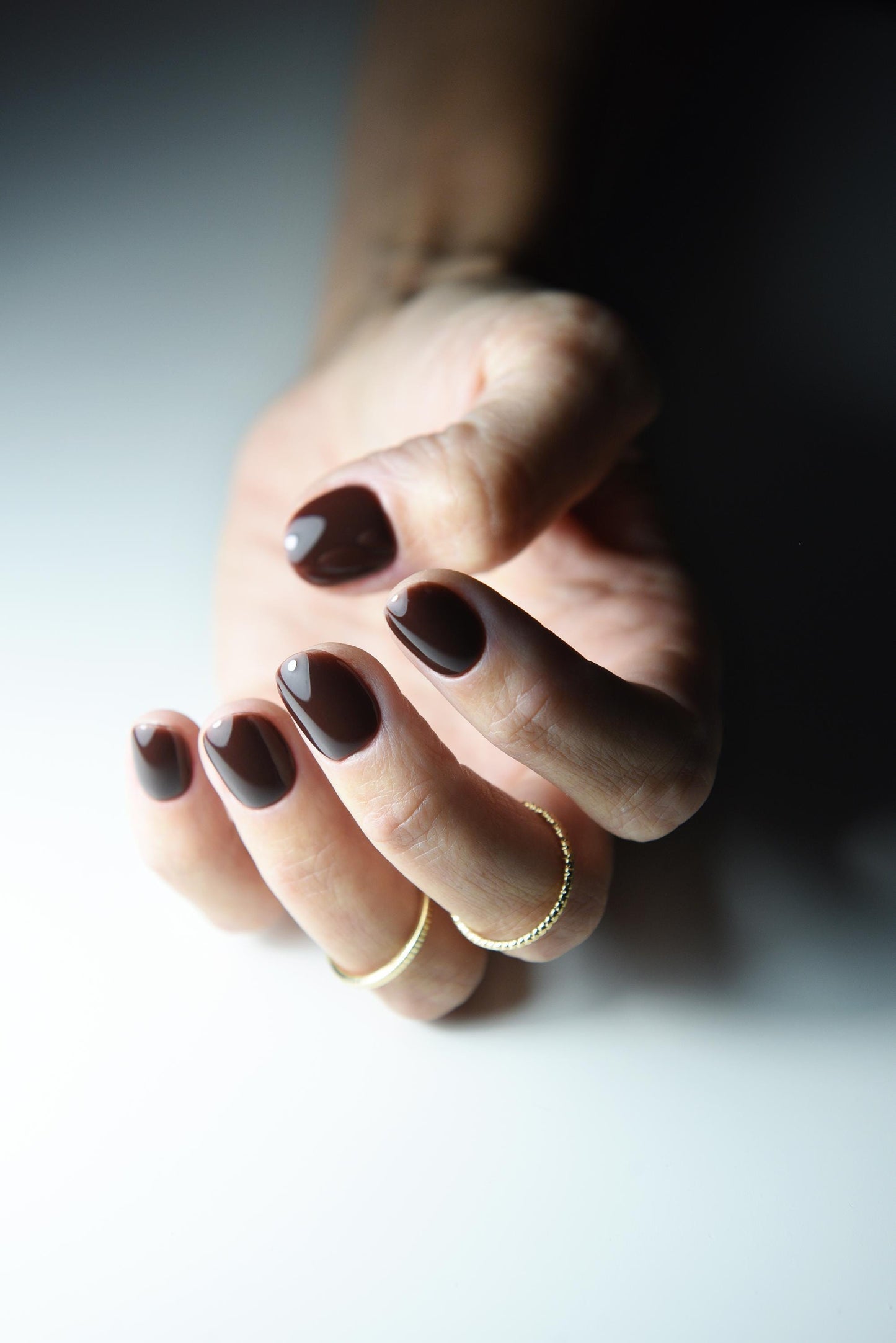 Color Changing Press-On Nails – Brown to Beige Thermal, Handmade & Reusable Neutral Set