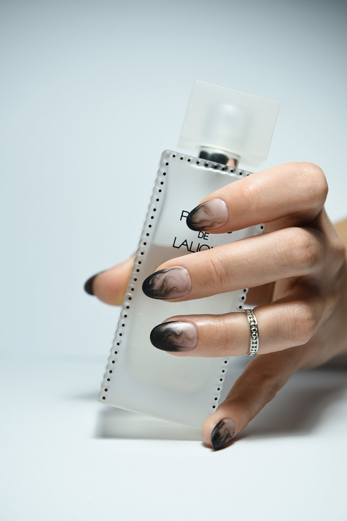 SMOKE | Matte | Handpainted press on nails | CUSTOM fake nails | Stiletto Oval Almond Square Coffin Balerina | Long Medium Short