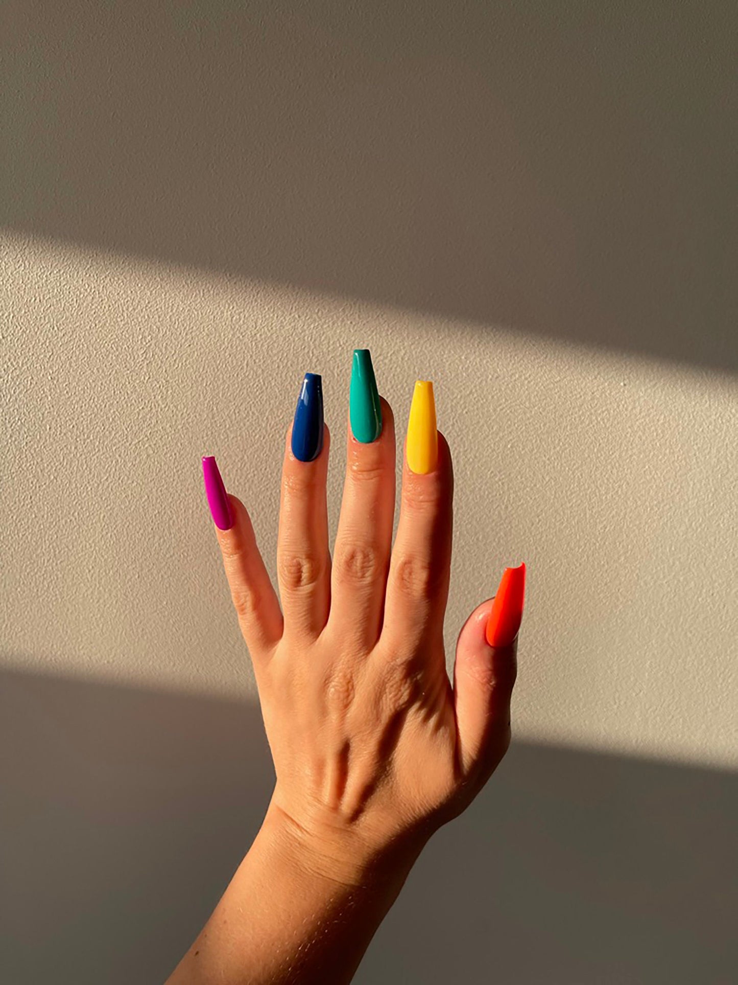 LGBT+ Pride Rainbow Nails – Handmade Reusable Press On Nail Set | Custom Colors