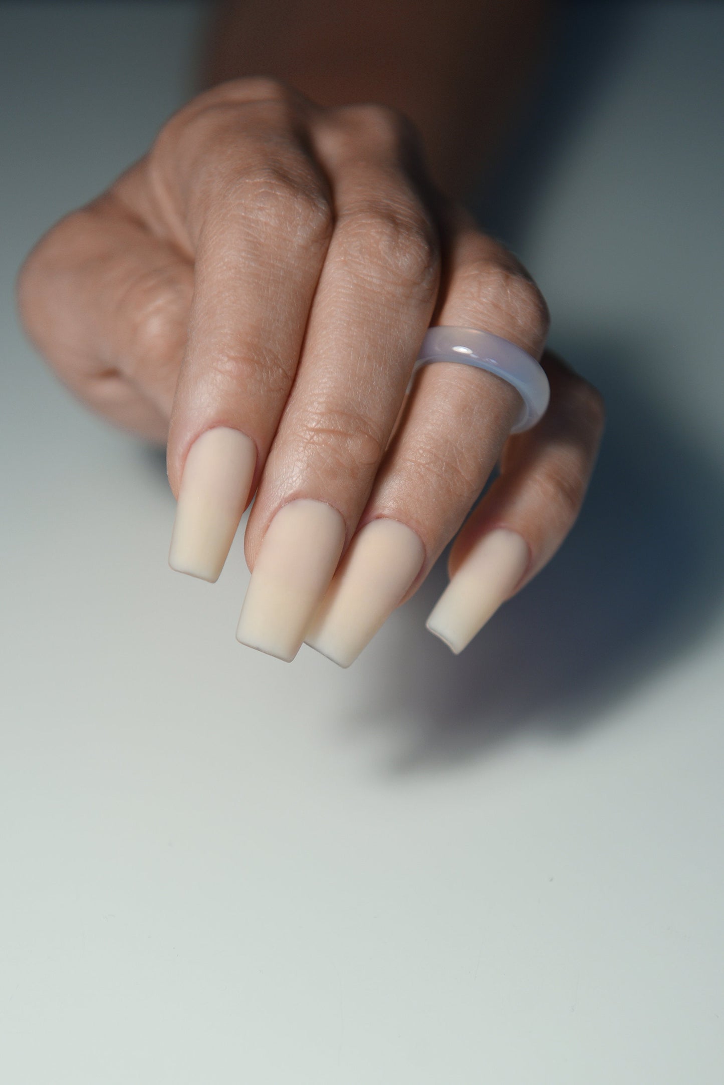 Wedding Nude Press On Nails – Handmade Matte or Glossy Nail Set for Bride or Guest