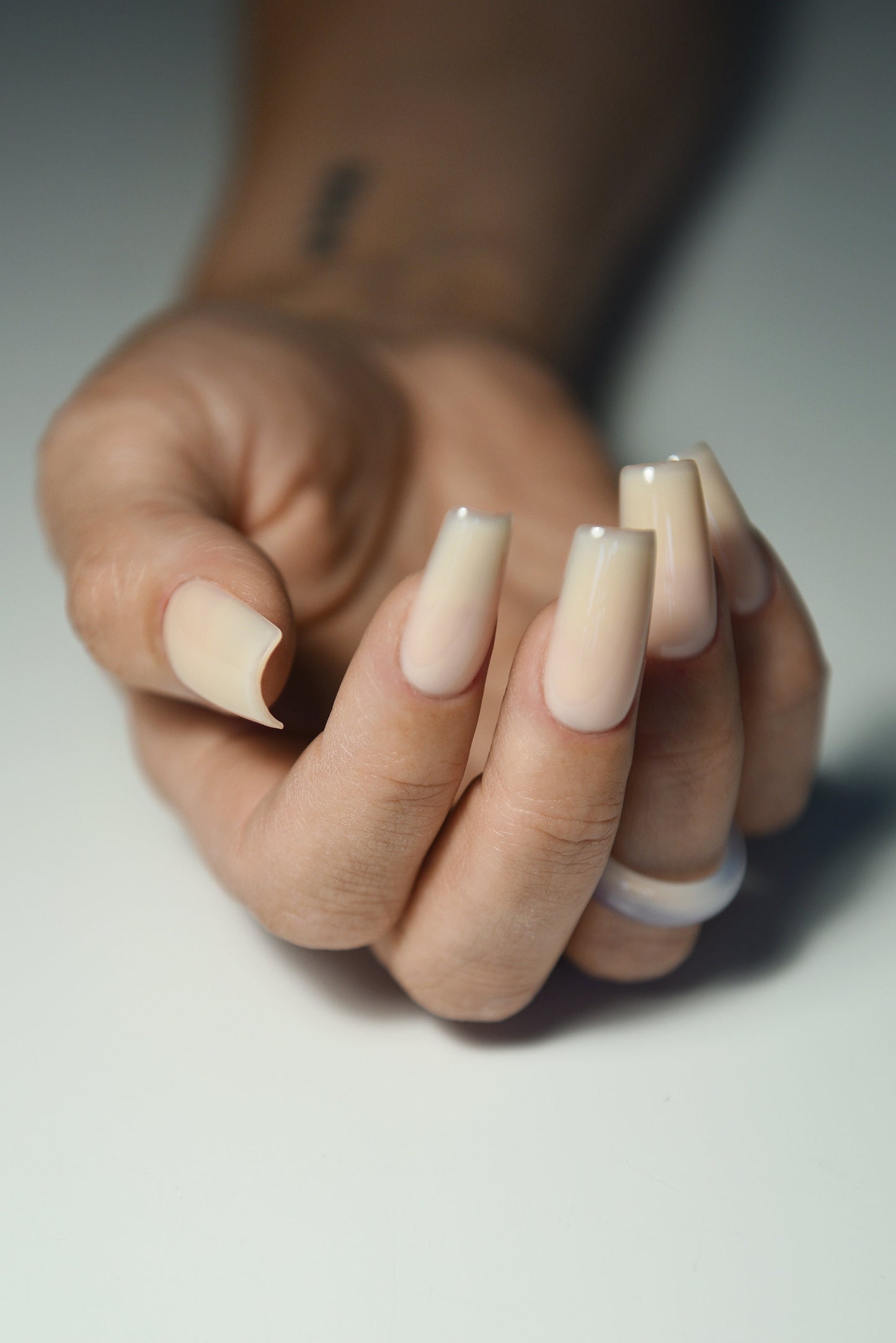 WEDDING NUDE ACRYL Matte Glossy – Luxury Handmade Reusable Press On Nails