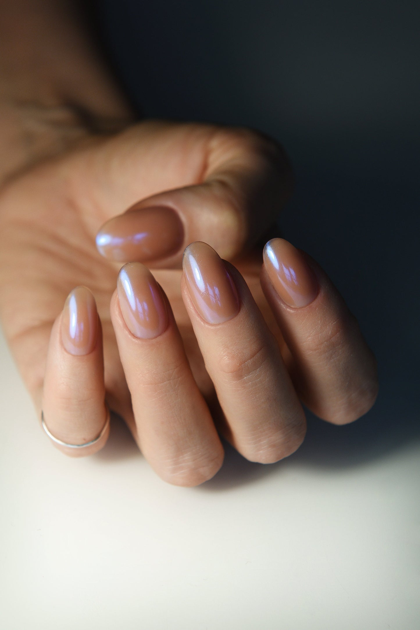 Royal Aurora – Royal & Electro Blue Press-On Nails