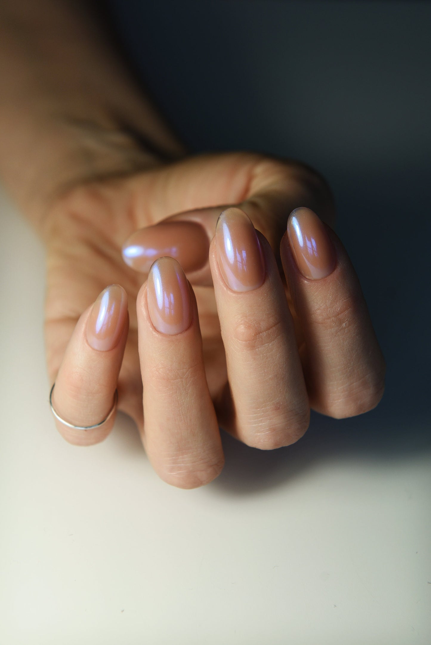 Royal Aurora – Royal & Electro Blue Press-On Nails