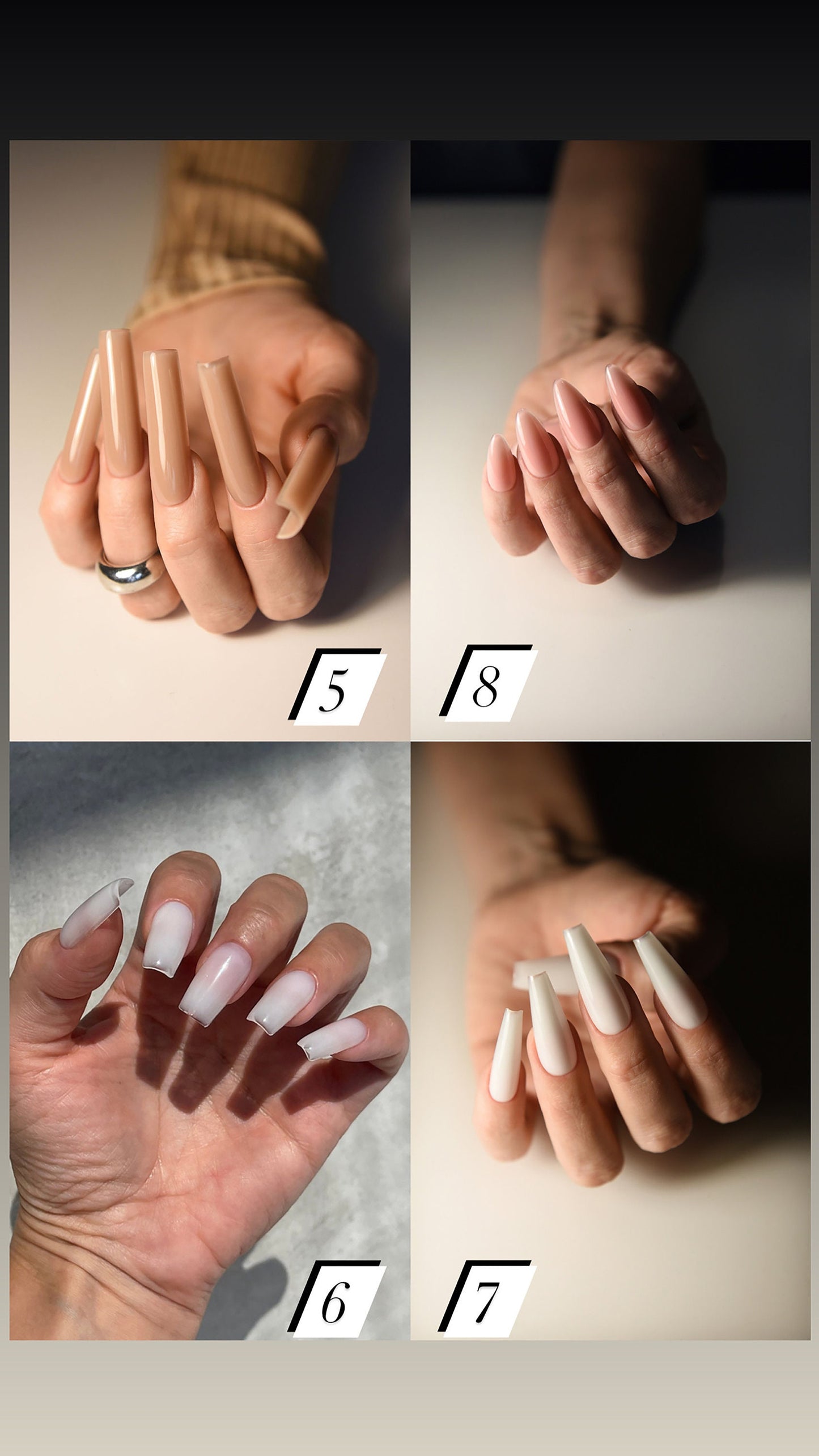 Acryl Babes – Choose Color – Handmade Luxury Reusable Press On Nails