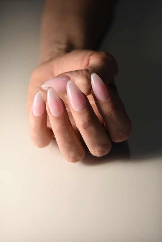 JELLY PINK | Kylie | Matte Glossy | Handpainted presson nails | Fake nails | Stiletto Oval Almond Square Coffin Balerina | Long Medium Short