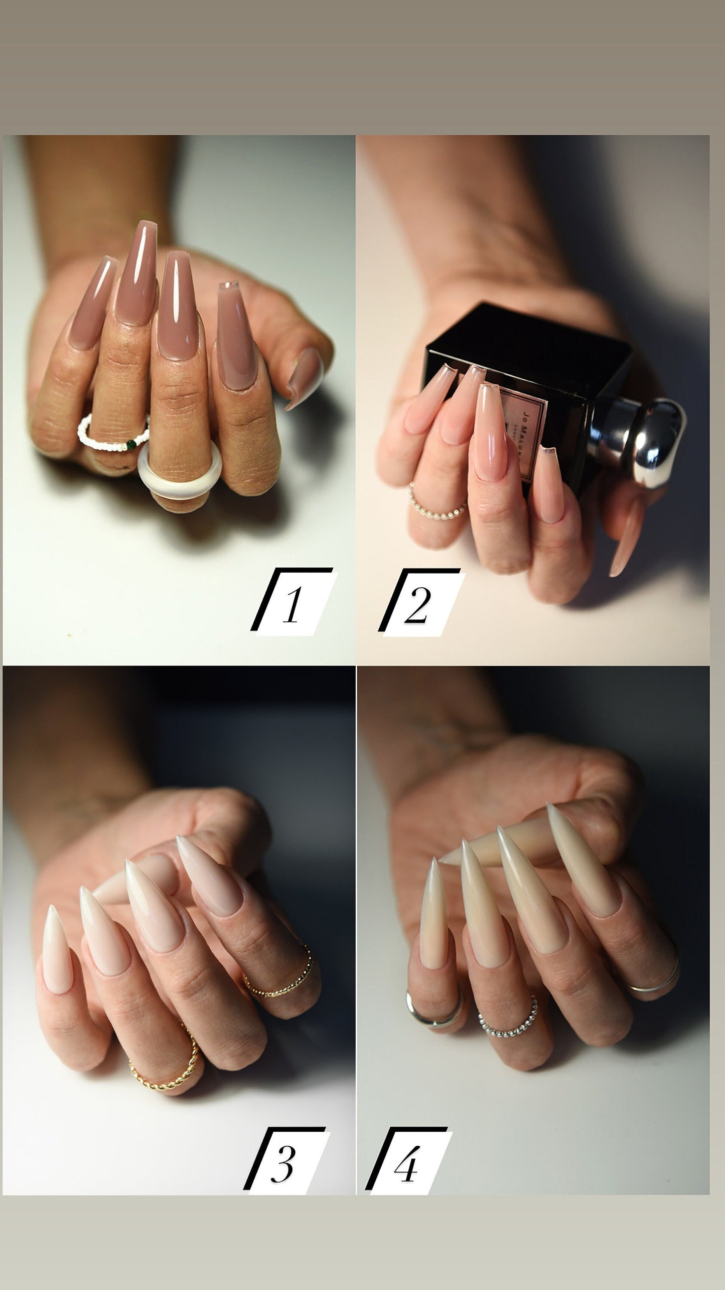 Acryl Babes – Choose Color – Handmade Luxury Reusable Press On Nails