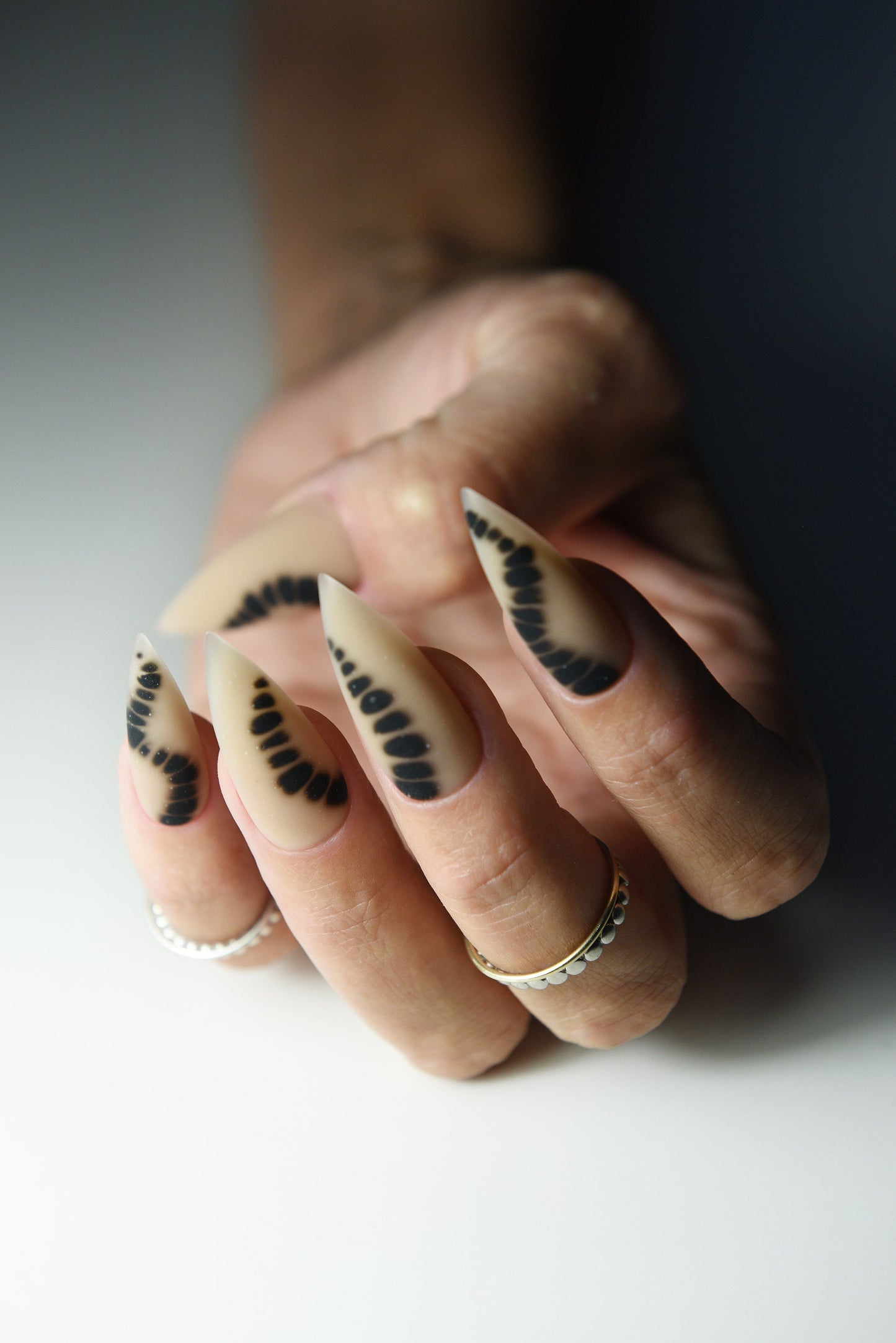 Blooming Spring Nude Press-On Nails – Handmade Reusable Luxury Set | Natural Look | Fashion Gift Idea for Her