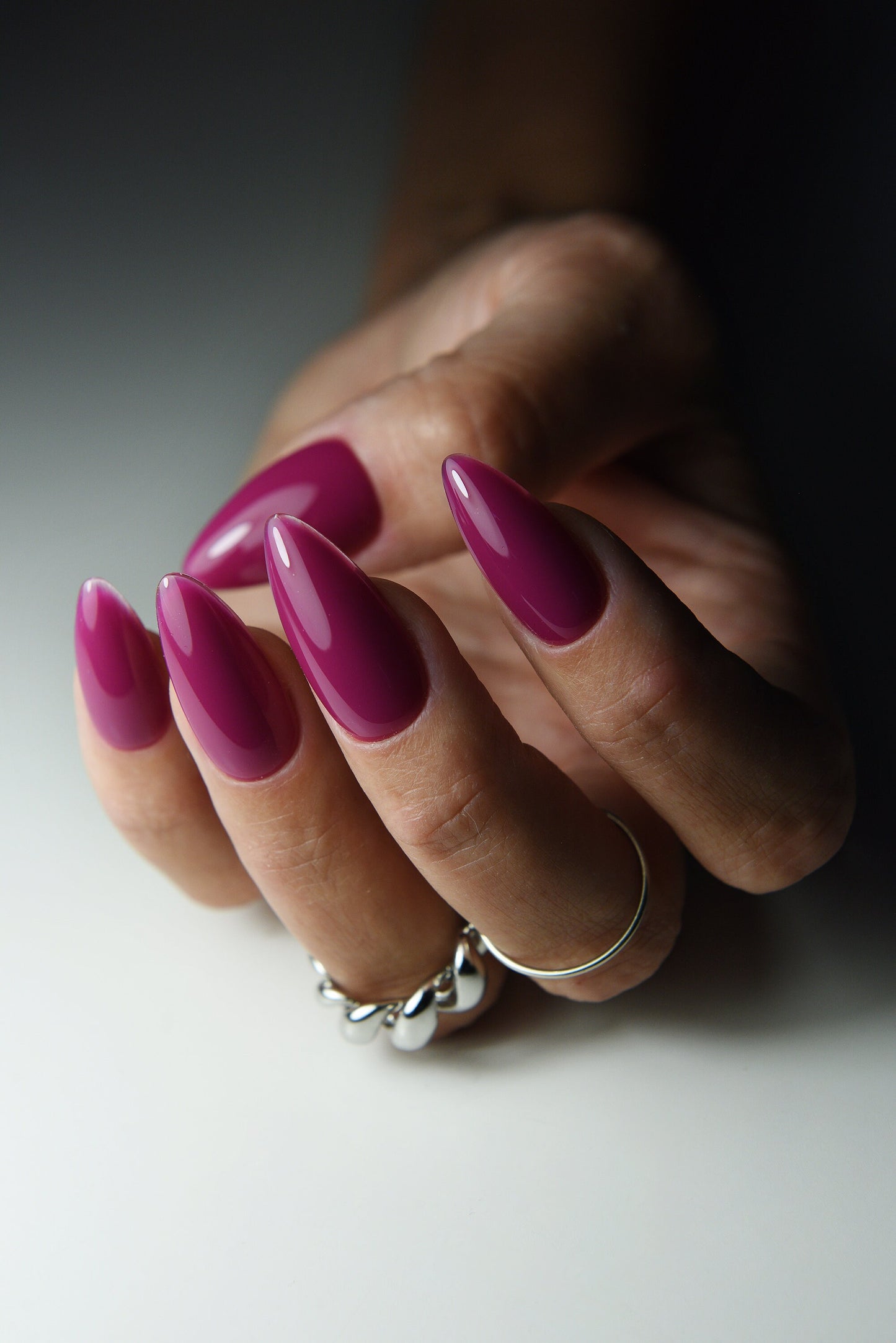 Tulip Pink Blush Spring Press On Nails Short Long Square Stiletto, Coffin, date gift for mama, girlie nails, reusable luxury false, glue on