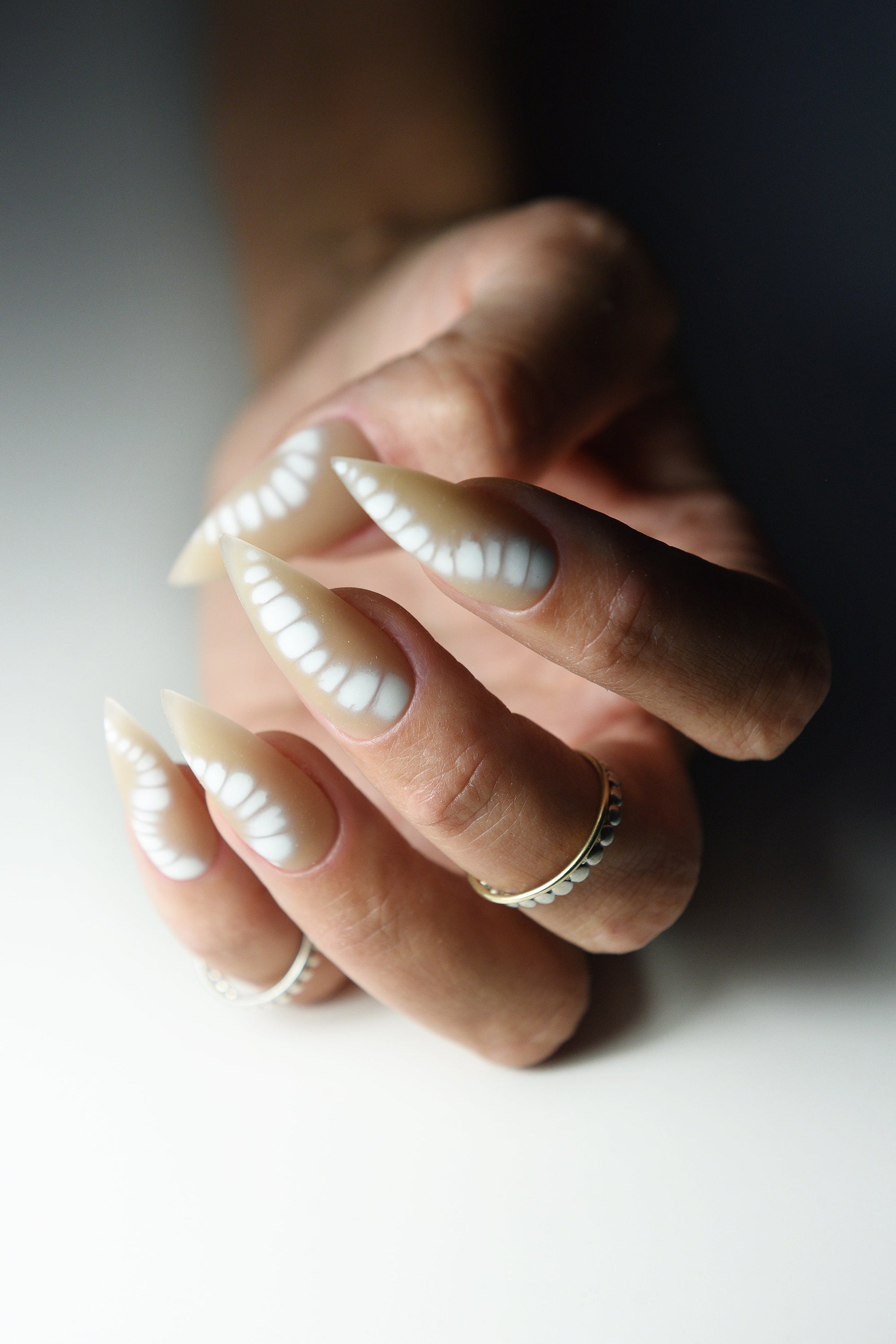 BLOOMING NUDE press on nails for SPRING, beige cute nails, stiletto, coffin, square, almond, long, short, gift for fashion girl, reusable