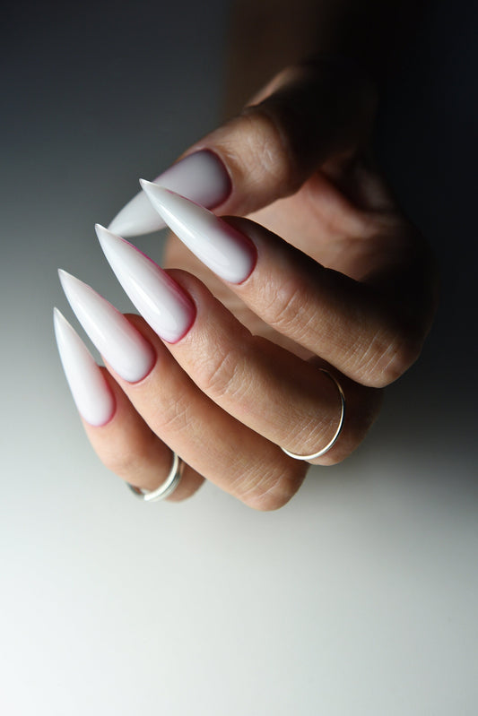 BLOODY MILKY CLAWS Press On Nails, Witch, Werewolf, Stiletto Almond Square Long Short, Reusable, acrylic, goth girl aesthetic, witchy – Luxury Handmade Reusable Press On Nails